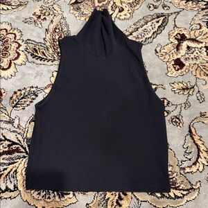ZARA Black Sleeveless Mock Neck Women’s Top